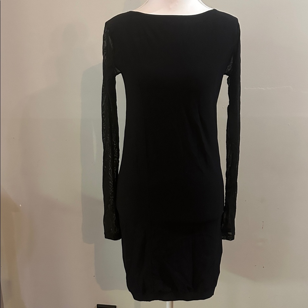 Chic Black Long Sleeve Dress